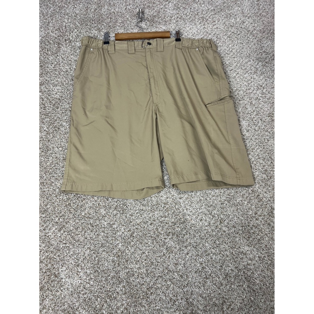 Wrangler Outdoor Series Tan Khaki Cargo Shorts Mens 44 Ripstop